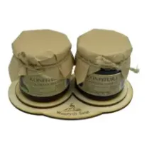 Zestaw konfitur na drewnianej podstawce PREZENT. 73103