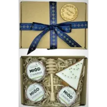 Prezent na święta Mikołajki Pierniczek MIÓD BOX. 73066