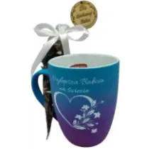 Prezent na dzień babci Serce KUBEK HERBATA. 74209